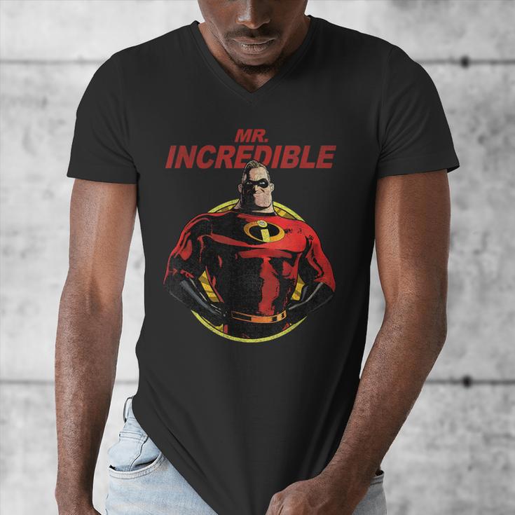 Disney Pixar The Incredibles 2 Mr Incredible Vintage Dad Men's V-Neck T-Shirt