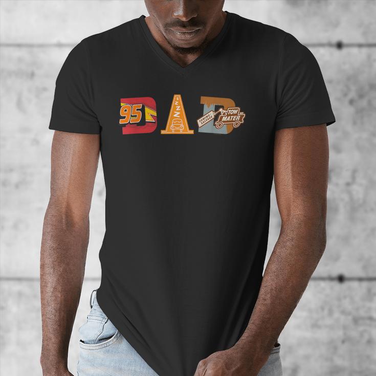 Disney And Pixar’s Cars Cozy Cone Dad Father’s Day Birthday Men's V-Neck T-Shirt Disney And Pixar’s Cars Cozy Cone Dad Father’s Day Birthday Men's V-Neck T-Shirt