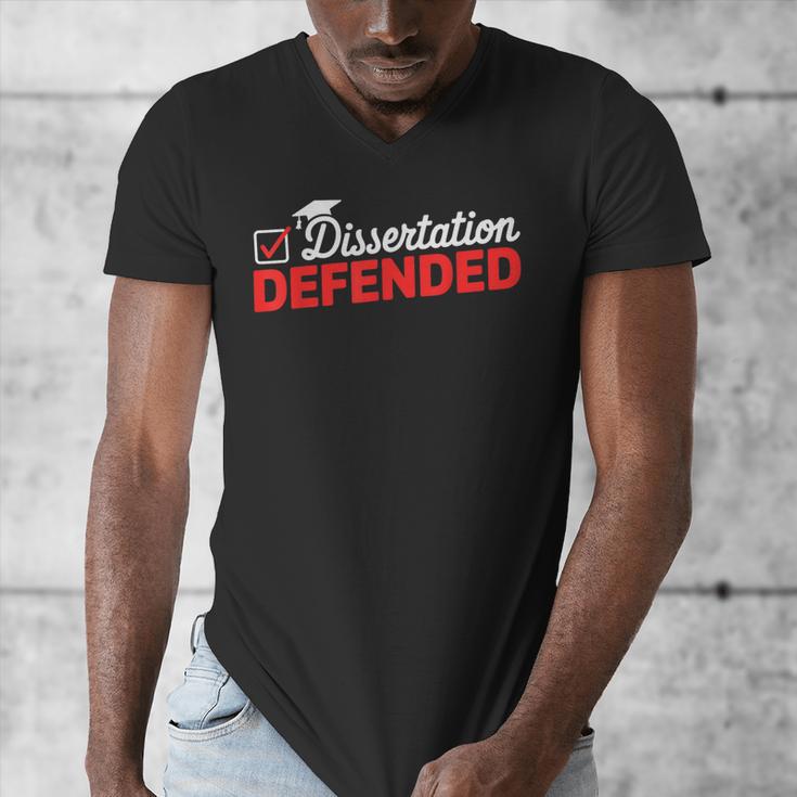 Dissertation Defended PhD Graduate PhD Graduation 2025 Men's V-Neck T-Shirt