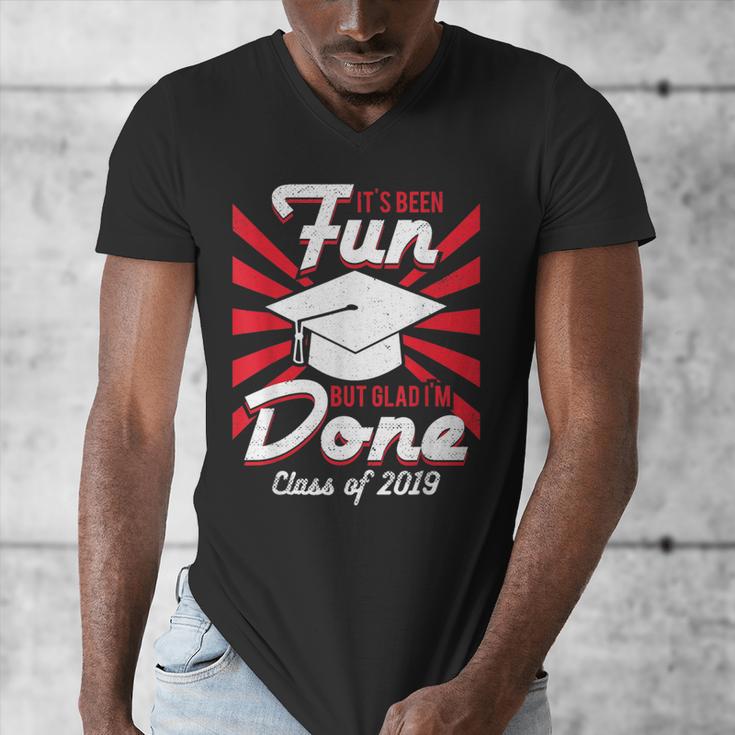 Im Done Graduating Class Of 2019 School GraduationShirt Men's V-Neck T-Shirt
