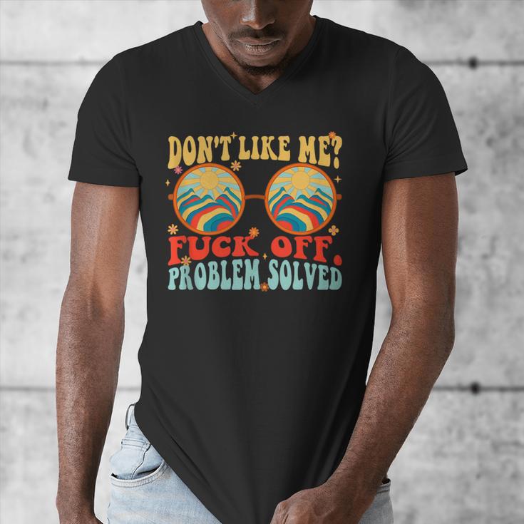 Don't Like Me Antisocial Introvert & Anti Social Men's V-Neck T-Shirt Don't Like Me Antisocial Introvert & Anti Social Men's V-Neck T-Shirt