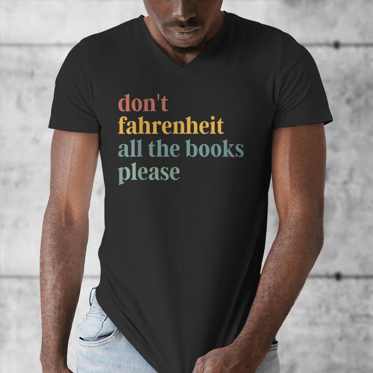 Don't Fahrenheit The Books Men's V-Neck T-Shirt