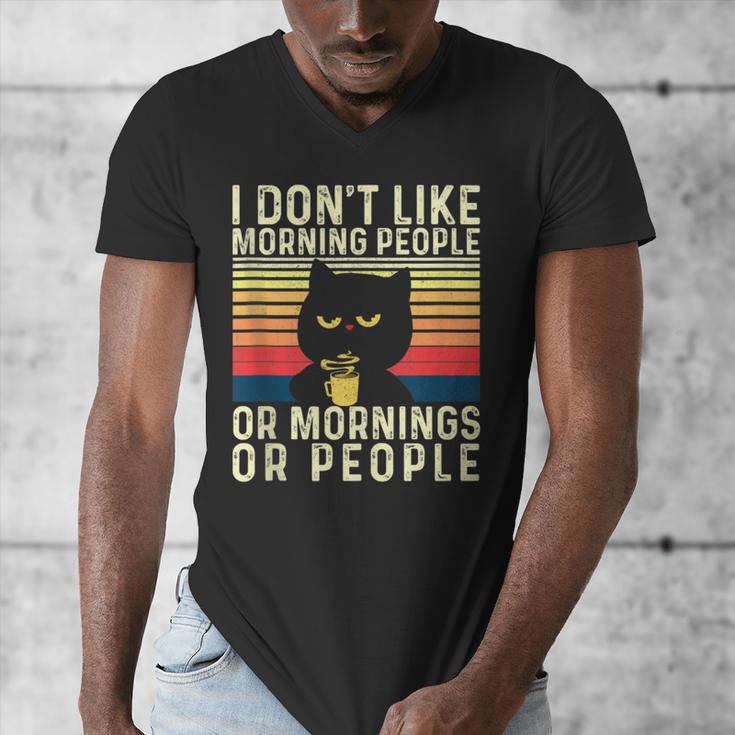 I Don't Like Morning People Introvert Introverted Antisocial Men's V-Neck T-Shirt I Don't Like Morning People Introvert Introverted Antisocial Men's V-Neck T-Shirt