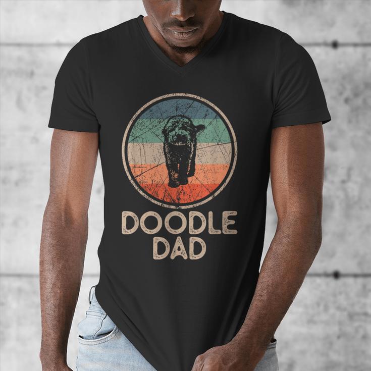 Doodle Dog Vintage Doodle Dad Small Men's V-Neck T-Shirt