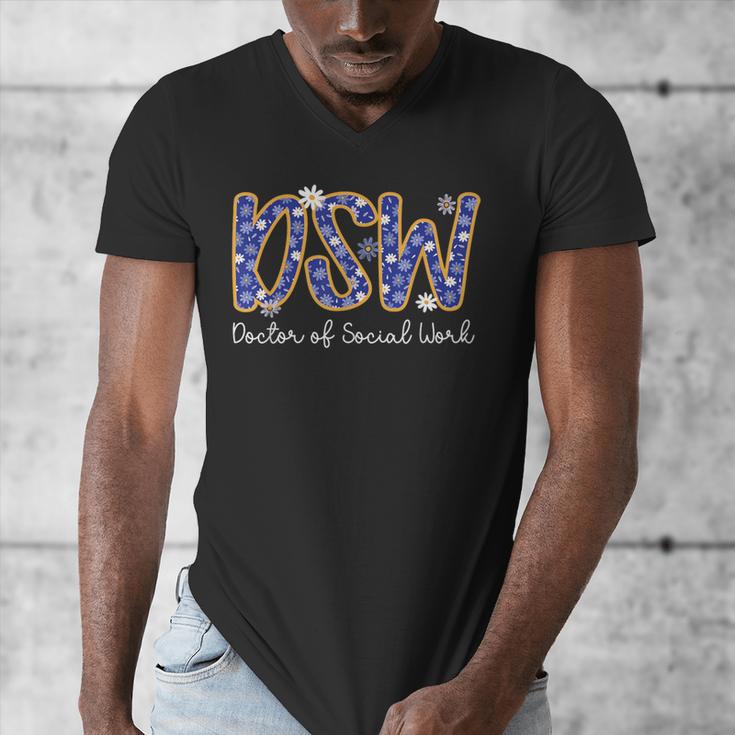 DSW Doctor Of Social Work Graduation DSW Graduate Men's V-Neck T-Shirt