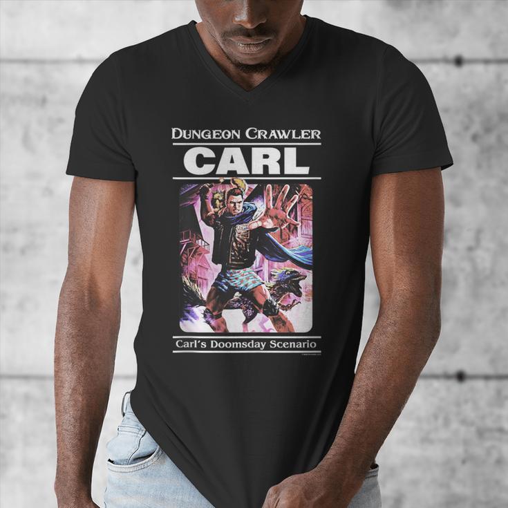 Dungeon Crawler Carl Vintage Paperback Illustration Book Men's V-Neck T-Shirt