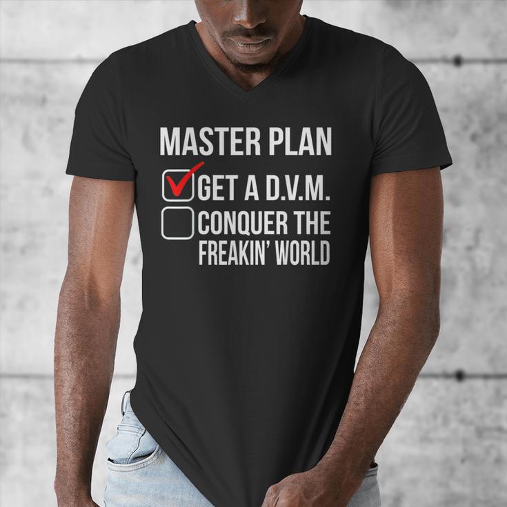 DVM Veterinarian Graduation Doctor Veterinary Medicine Men's V-Neck T-Shirt