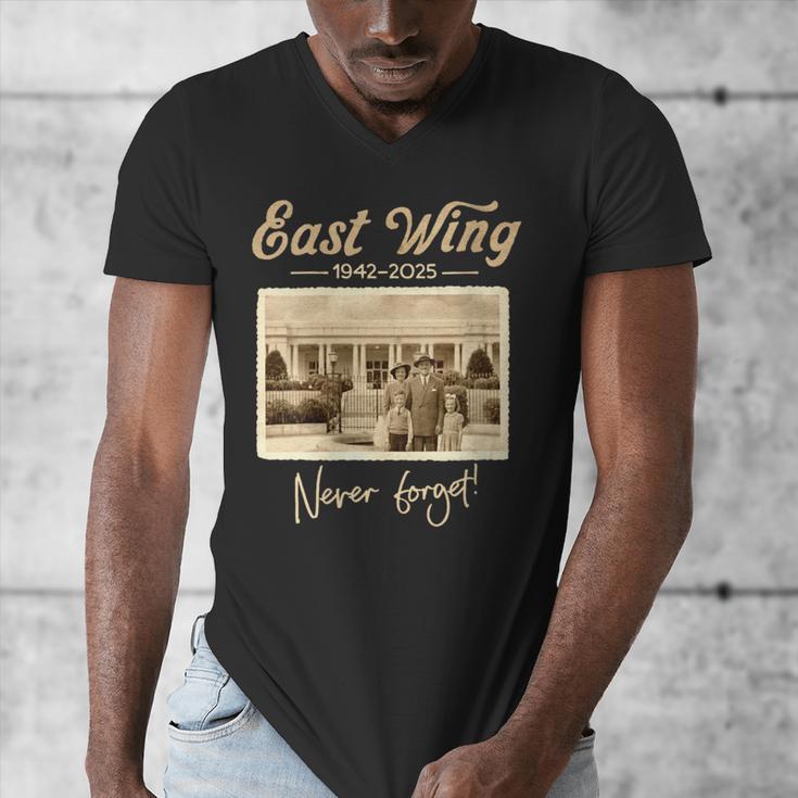 East Wing Never Forget American Vintage Nostalgia Men's V-Neck T-Shirt East Wing Never Forget American Vintage Nostalgia Men's V-Neck T-Shirt