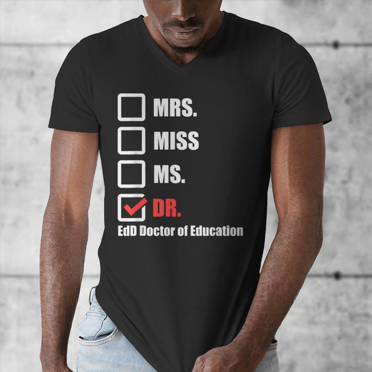 EdD Doctor Of Education Dr Doctorate Graduation Men's V-Neck T-Shirt