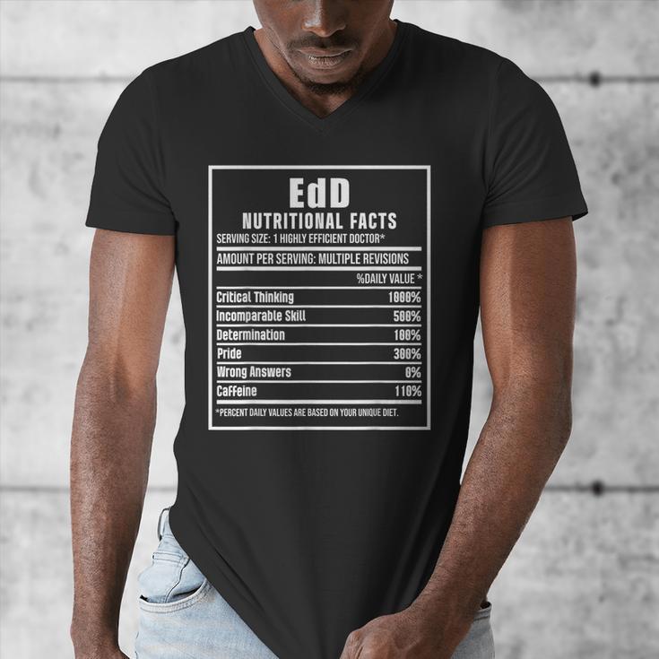 EdD Doctor Of Education Nutrition Doctorate Graduation Men's V-Neck T-Shirt