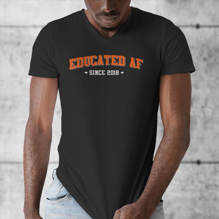 Educated AF 2018 Graduation Men's V-Neck T-Shirt