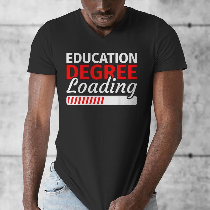 Education Major Shirts Teaching Degree Loading Graduation Men's V-Neck T-Shirt