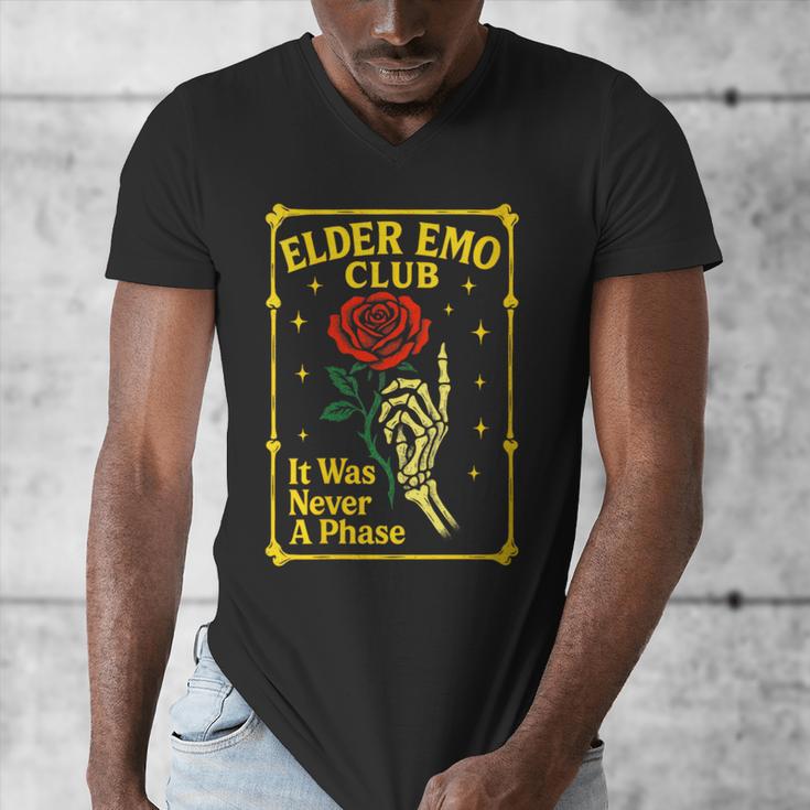 Elder Emo Club Emo Gothic Music Nostalgia Men's V-Neck T-Shirt