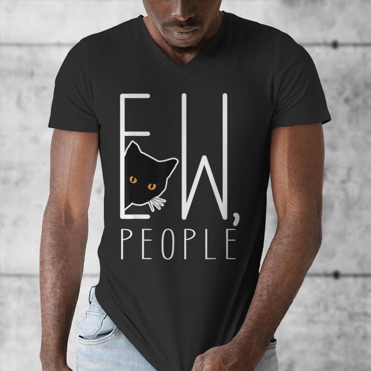 Ew People Cat Introvert Anti-Social Men's V-Neck T-Shirt