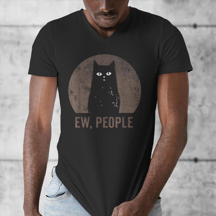 Ew People Introvert Cat Meow Cat Lover Men Women Kids Men's V-Neck T-Shirt Ew People Introvert Cat Meow Cat Lover Men Women Kids Men's V-Neck T-Shirt