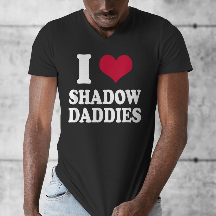 Fantasy Romantasy Book Lover I Love Heart Shadow Daddies Men's V-Neck T-Shirt