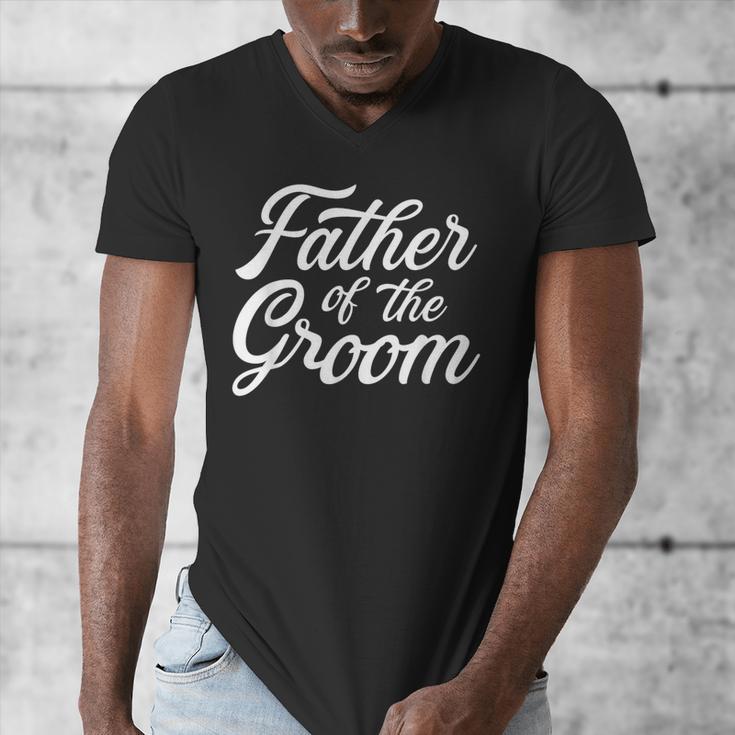 Father Of The Groom Dad For Wedding Or Bachelor Party Small Men's V-Neck T-Shirt