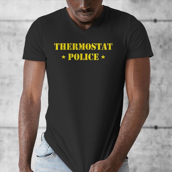 Father For Men Thermostat Police Dad Men's V-Neck T-Shirt