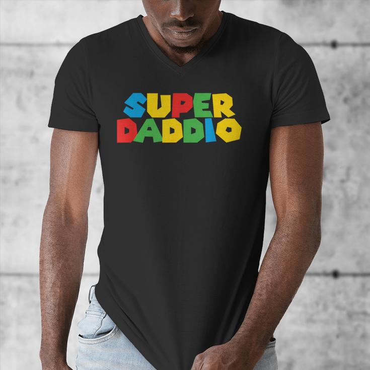 Fatherly Powers Unleashed Gamer Super Dad From Wife & Kids Men's V-Neck T-Shirt Fatherly Powers Unleashed Gamer Super Dad From Wife & Kids Men's V-Neck T-Shirt