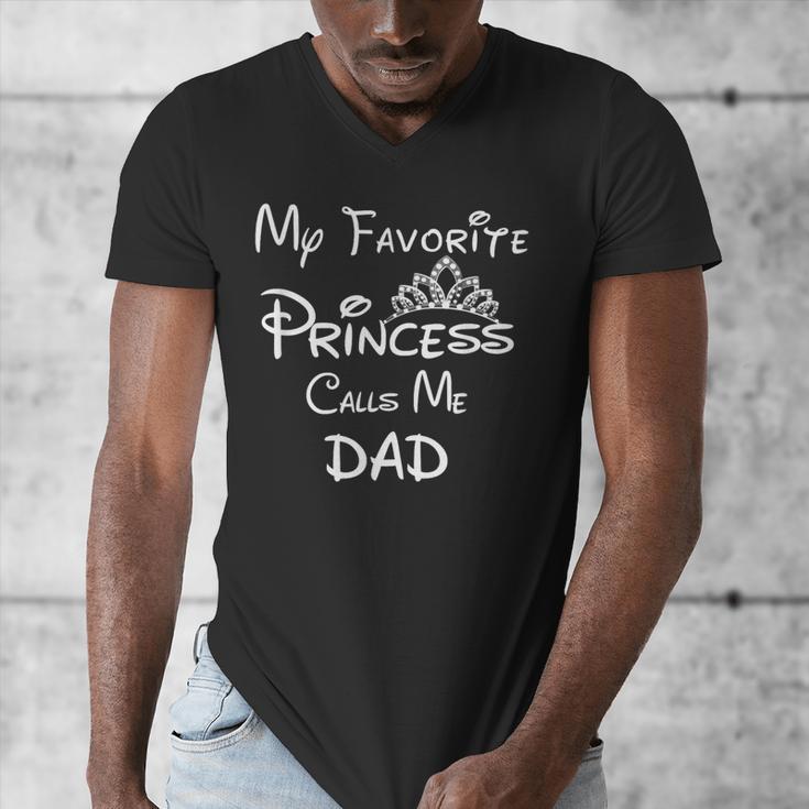 My Favorite Princess Calls Me Dad Dad Daughter Tee T-Shirt Men's V-Neck T-Shirt