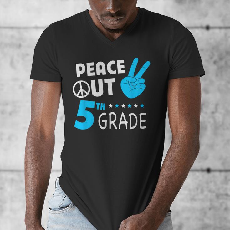 Fifth Grade Graduation Peace Out 5th Grade Boys Men's V-Neck T-Shirt