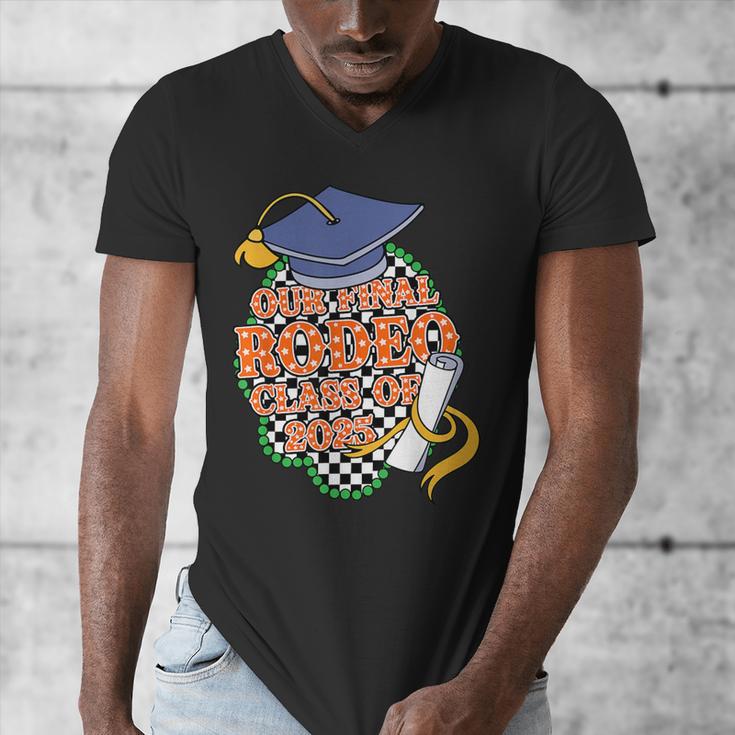 Our Final Rodeo Class Of 2025 Rodeo Western Graduation Texas Men's V-Neck T-Shirt