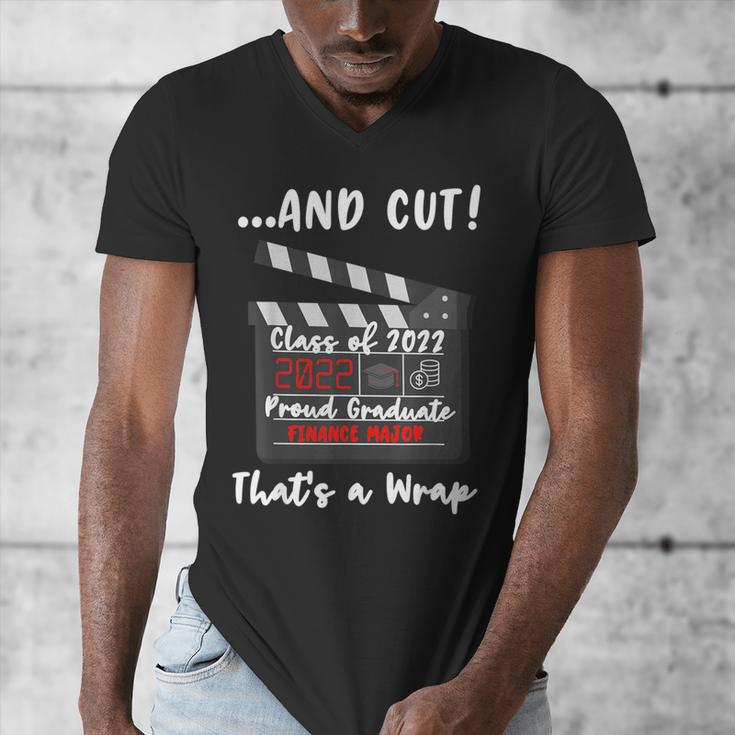 Finance Major Graduation Class Of 2022 Graduate Finance Men's V-Neck T-Shirt