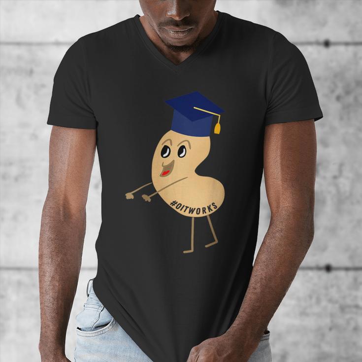 Flossing Cashew OIT For Tree Nut OIT Graduation Men's V-Neck T-Shirt