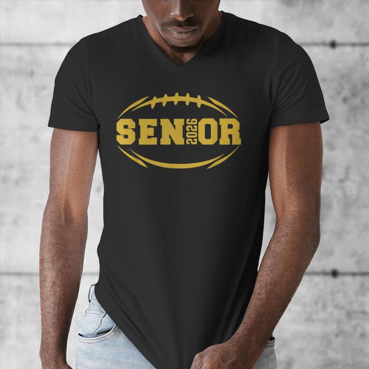 Football Proud Senior 2026 Graduation Year Men's V-Neck T-Shirt
