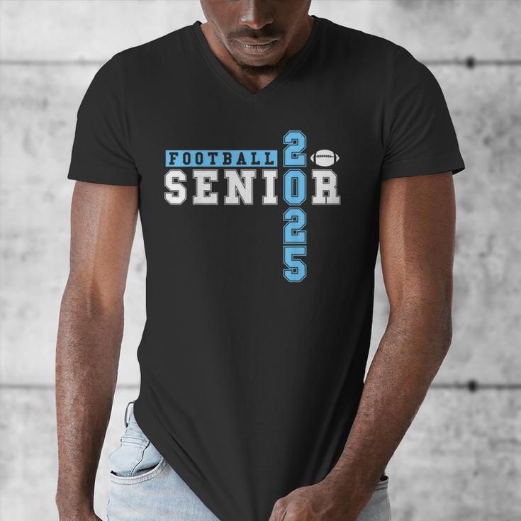 Football Senior Night Football Senior 2025 Graduation 27 Men's V-Neck T-Shirt