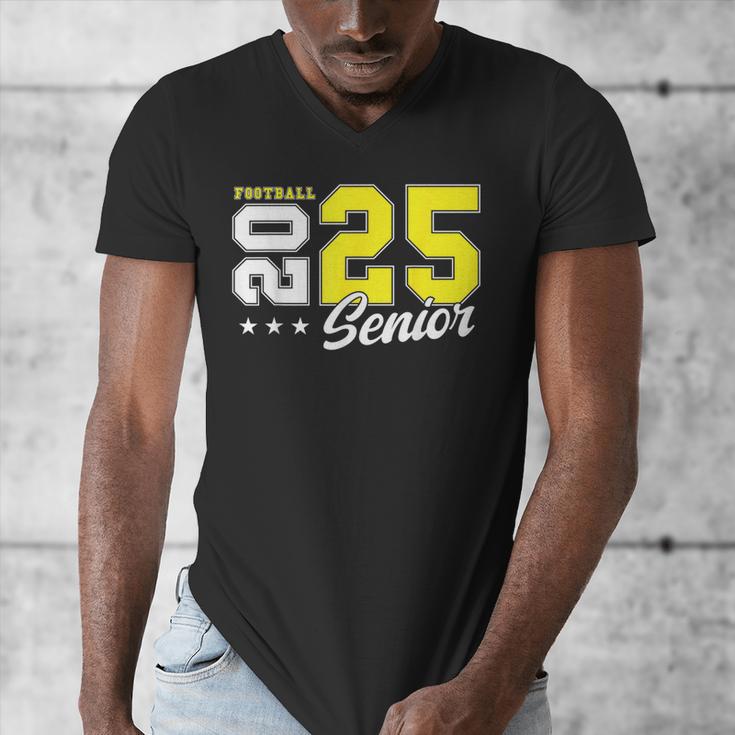 Football Senior Night Football Senior 2025 Graduation 55 Men's V-Neck T-Shirt