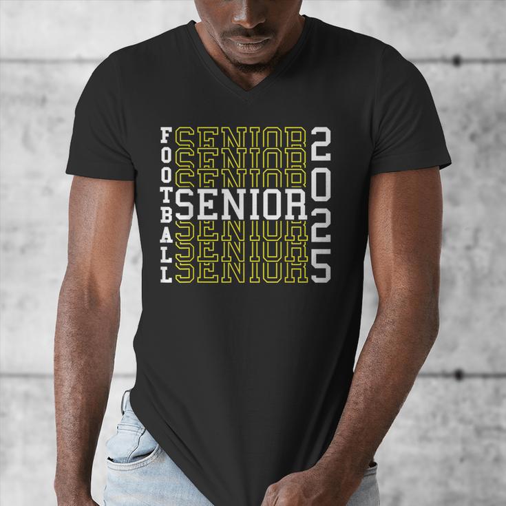Football Senior Night Football Senior 2025 Graduation 56 Men's V-Neck T-Shirt