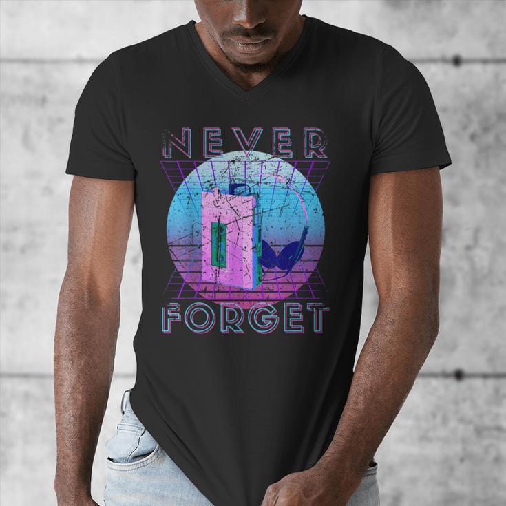 Never Forget Retro 80s 90s Nostalgia Men's V-Neck T-Shirt