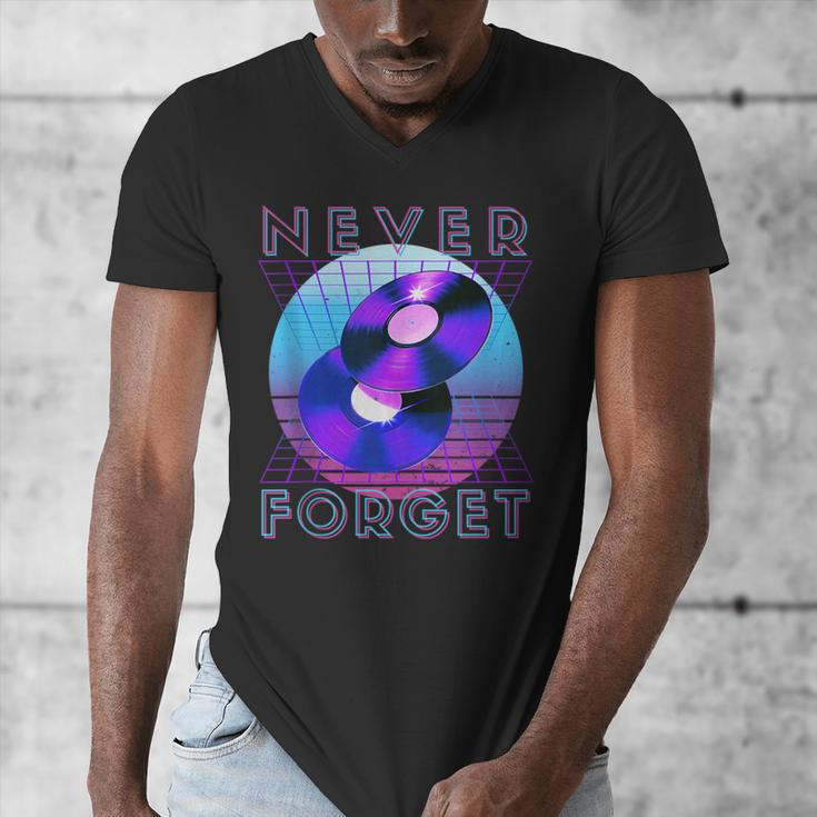 Never Forget Retro 80s 90s Nostalgia Men's V-Neck T-Shirt