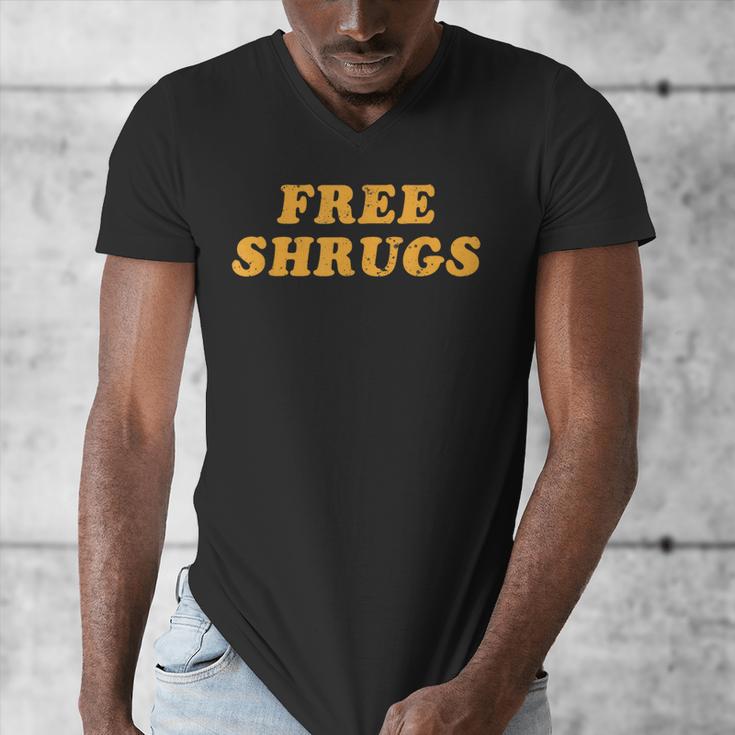 Free Shrugs Don't Care Introvert Men's V-Neck T-Shirt
