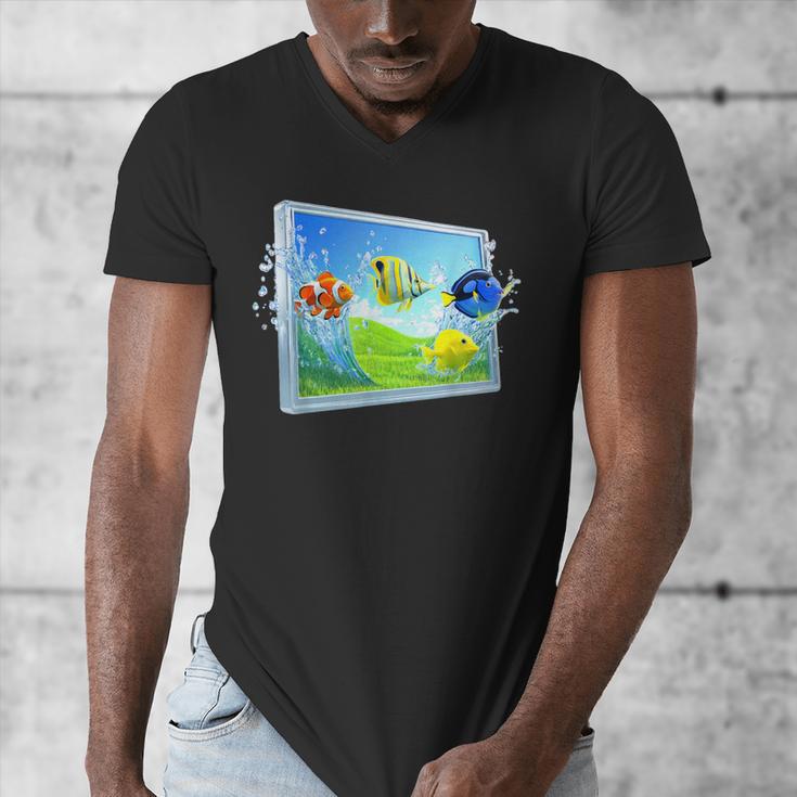 Frutiger Aero Fish Men's V-Neck T-Shirt