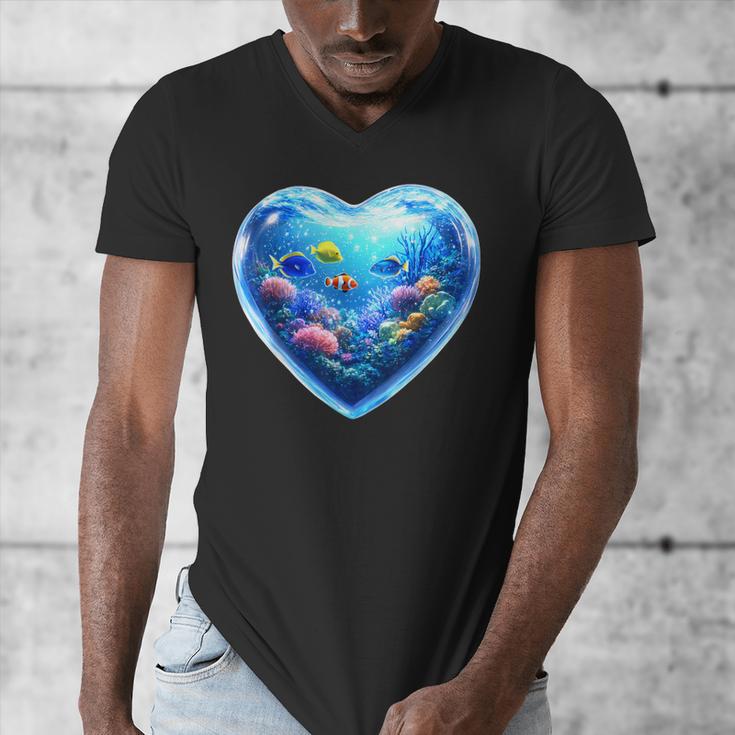 Frutiger Aero Y2K Heart Men's V-Neck T-Shirt