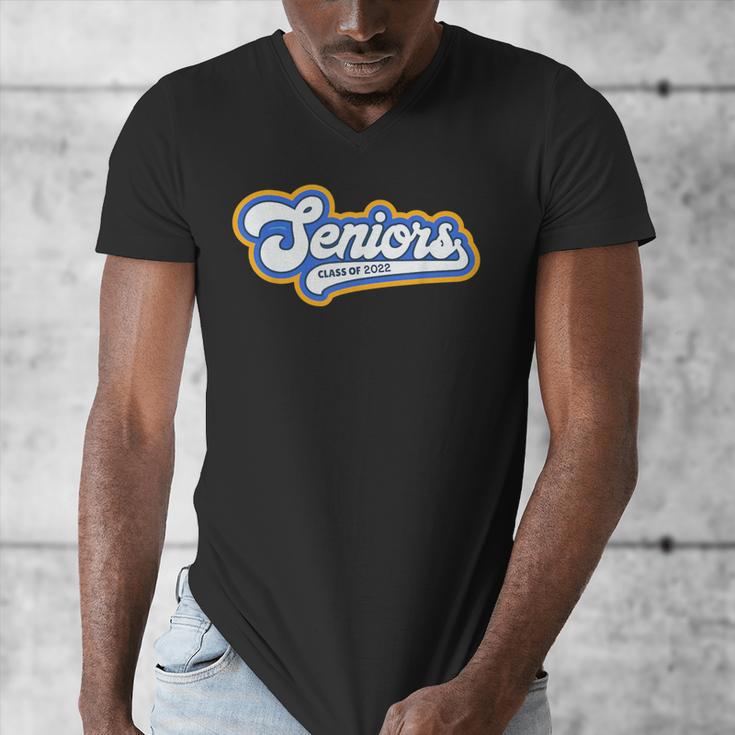Funny Class Of 2022 Senior Graduate College Graduation Men's V-Neck T-Shirt