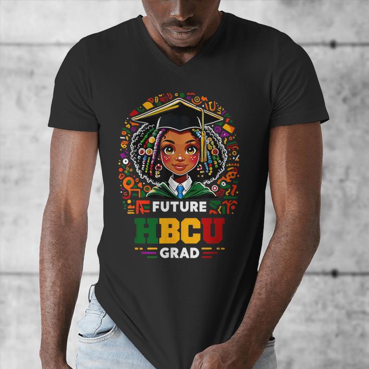 Future HBCU Grad Graduation Students Girl Kids Men's V-Neck T-Shirt