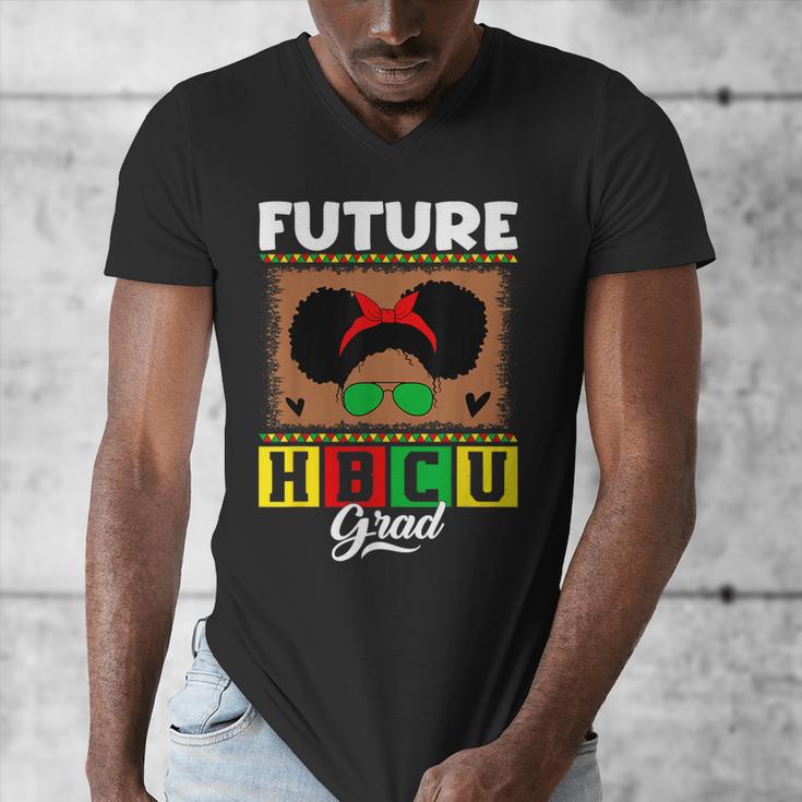 Future HBCU Grad HBCU Tomorrow Girl Graduation Kids Men's V-Neck T-Shirt