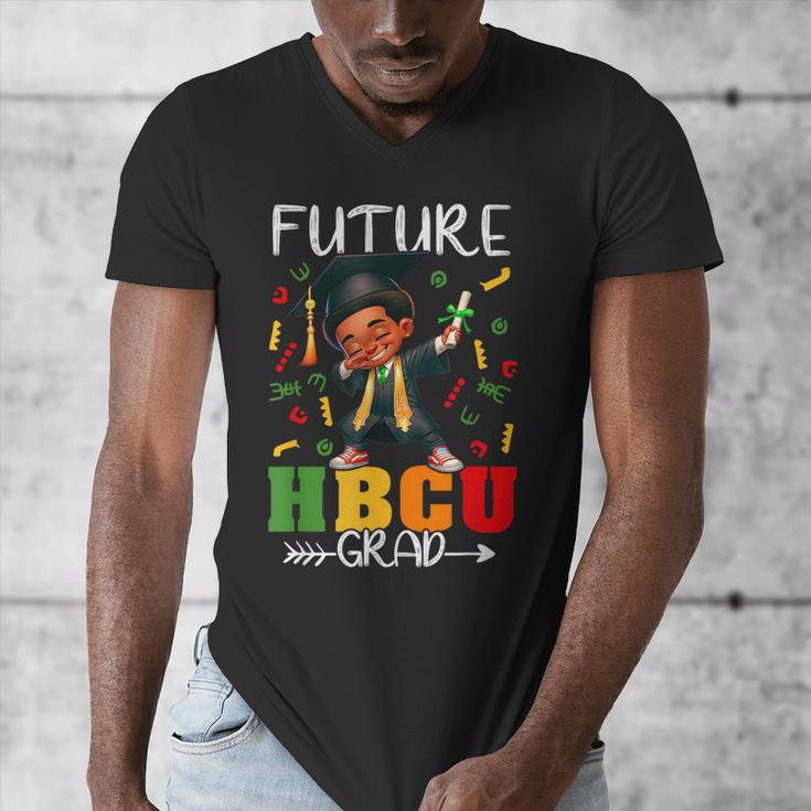 Future HBCU Grad History Boy Graduation HBCU Kids Men's V-Neck T-Shirt