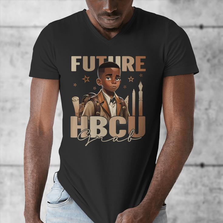 Future HBCU Grad History Boy Kids Graduation HBCU Men's V-Neck T-Shirt