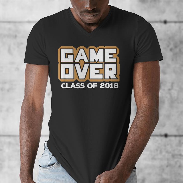 Game Over Class Of 2018 Graduation Shirt Men's V-Neck T-Shirt