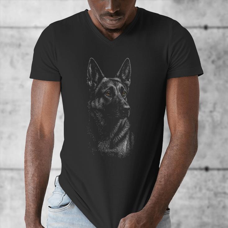 German Shepherd Dog Lover For Dog Mom Dad Men Women Men's V-Neck T-Shirt