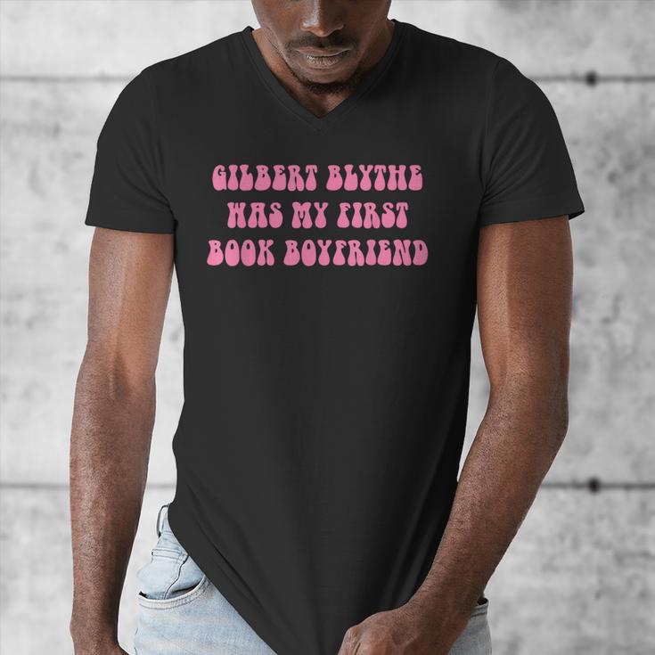 Gilbert Blythe Was My First Book Boyfriend Quote Men's V-Neck T-Shirt