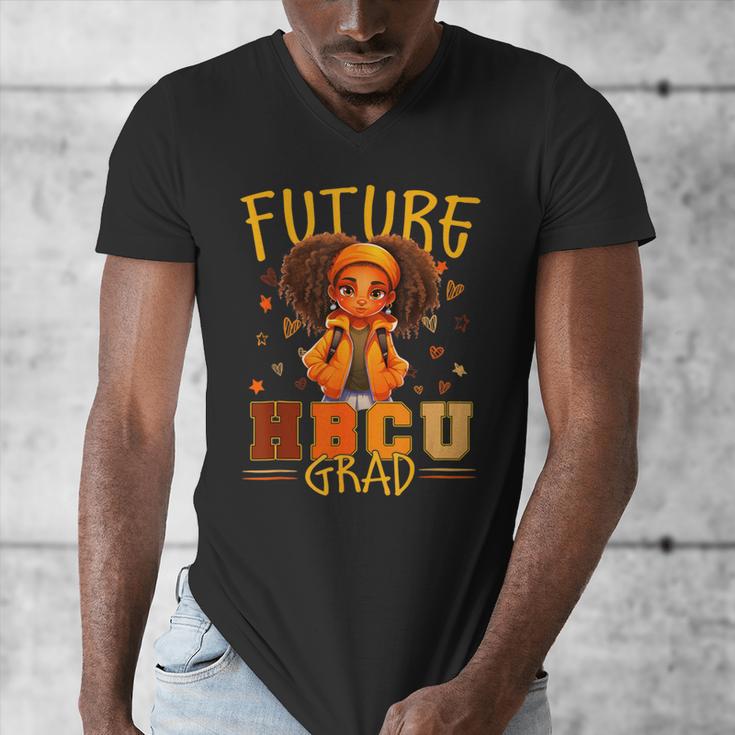 Girl Future HBCU Graduate Afro College Graduation Kids Men's V-Neck T-Shirt