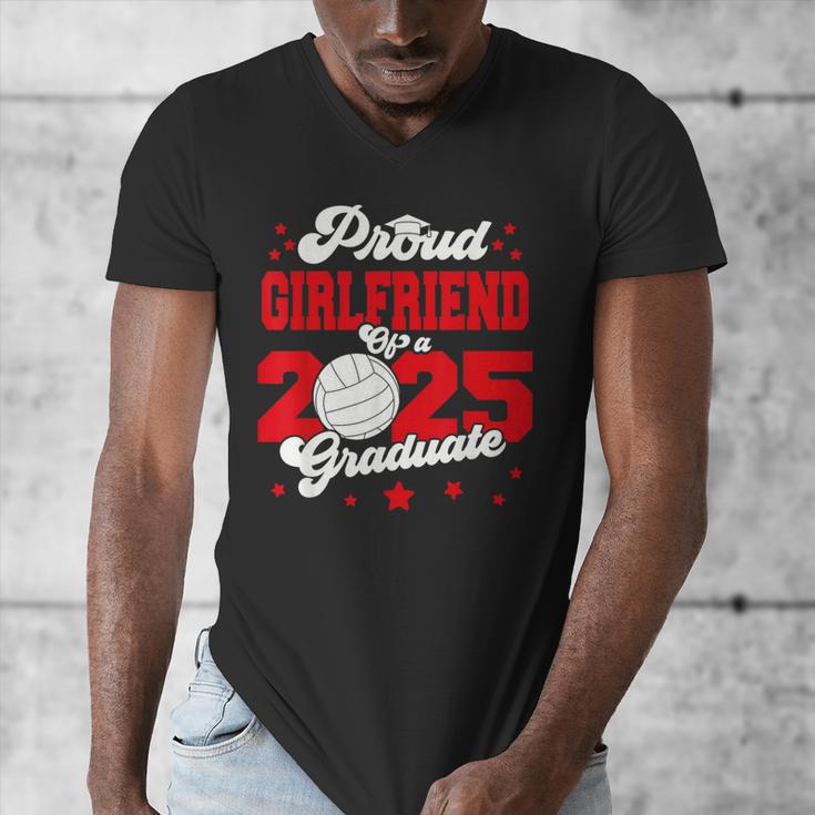 Girlfriend Of a 2025 Graduate Prom Graduation 25 VolleyBall Men's V-Neck T-Shirt