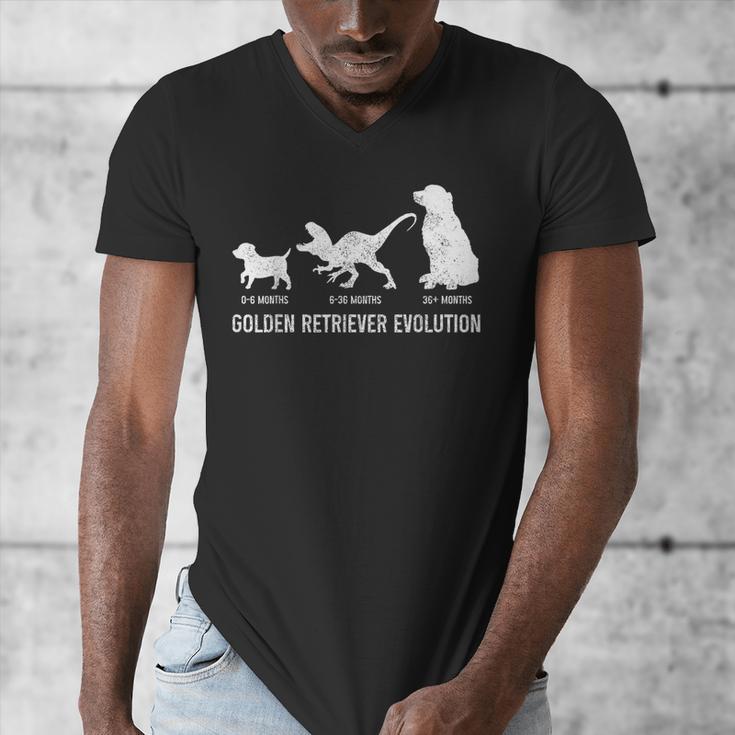Golden Retriever Mom Dad Puppy Dog Owner Dog Lover Men's V-Neck T-Shirt