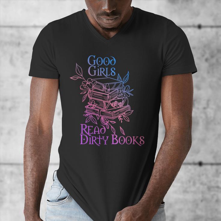 Good Girls Read Dirty Books Apparel Men's V-Neck T-Shirt Good Girls Read Dirty Books Apparel Men's V-Neck T-Shirt
