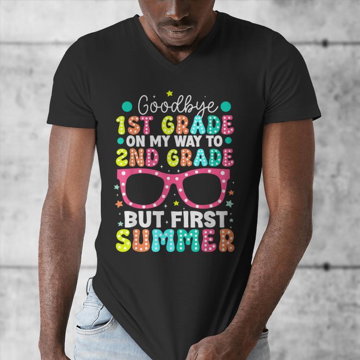 Goodbye 1st Grade Graduation To Second Grade First Summer Men's V-Neck T-Shirt